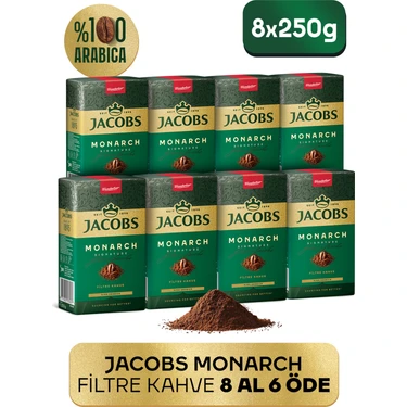 Jacobs Monarch Filtre Kahve 250 Gr  2'li Set (250 gr x 8
