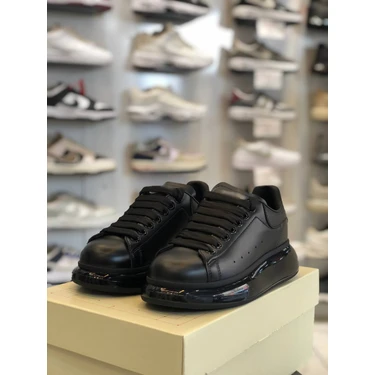 Favorispor Şeffaf Taban Deri Klasik Unisex Ayakkabı Alexander Mcqueen