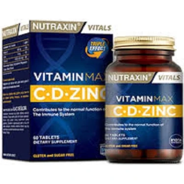 Nutraxin Vitamin Max C D Çinko 60