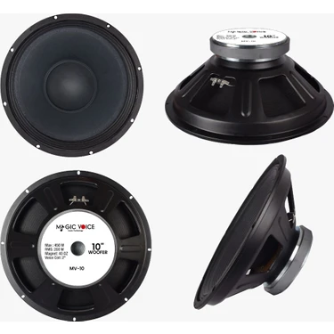 Magicvoice Mv-10 Max 450W / Rms 200 Watt 10 25 cm Woofer Yedek