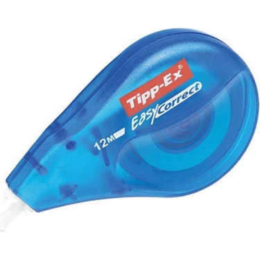 Tipp-Ex | Easy Correct Şerit Silici, 4.2 mm x 12 M, Yırtılmaya Dayanıklı Polyester Film, Anında