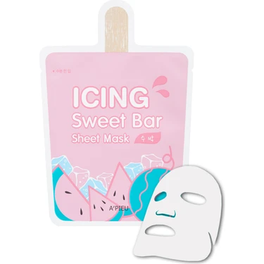 MISSHA Karpuz İçerikli Ferahlatıcı, Nemlendirici Yaprak Maske APIEU Icing Sweet Bar Sheet Mask