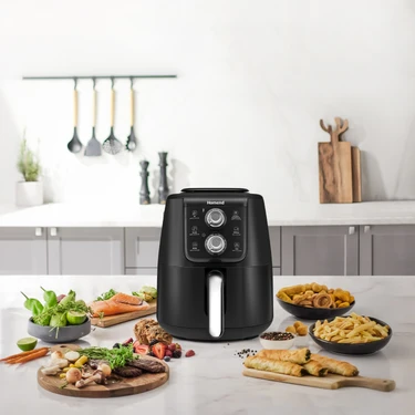 Homend Airfryday 2509h Siyah Silver Çelik Hazneli 4