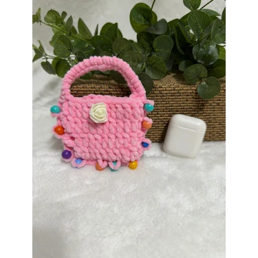 Amigurumi Örgü Airpods Kulaklık Kılıfı Kadife 1 Adet