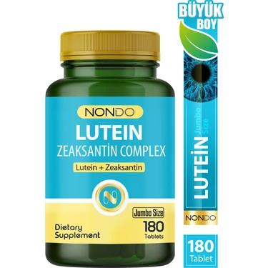 Nondo Lutein Zeaksantin Complex 180 Tablet Jumbo Size ( C Vitamini, Çinko, Selenyum,