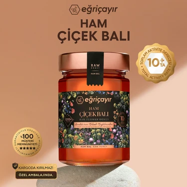 Eğriçayır Ham Çiçek Balı TA10+ 850G (Doğal,