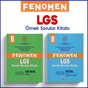 Fenomen Yayıncılık Fenomen Lgs Örnek Sorular Kitabı Seti 8. Sınıf Sayısal ve Sözel Ciltli 2