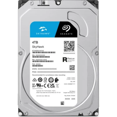 4 Tb Seagate Skyhawk 5400R 256M 7/24RV  