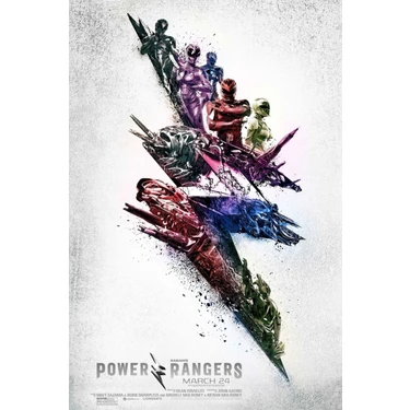 Fidelyo Tasarım Power Rangers (2017) 8 Afiş - Poster ( Folyo ) - Afiş - POSTER-5170 ( 50 cm x 70 cm