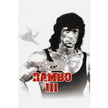 Fidelyo Tasarım Rambo Iıı (1988) 1 Afiş - Poster ( Folyo ) - Afiş - POSTER-5293 ( 50 cm x 70 cm