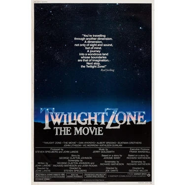 Fidelyo Tasarım Twilight Zone The Movie (1983) Afiş - Poster ( Folyo ) - Afiş - POSTER-8480 ( 50 cm