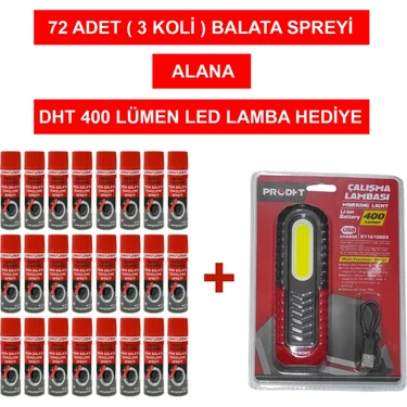 Grayzer Fren Balata Temizleme Spreyi 500 ml (3 Koli 72 Adet) Alana LED Lamba