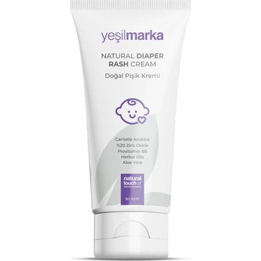 Yeşilmarka Doğal Pişik Kremi 50 ml Bebekler İçin Paraben ve Alkol