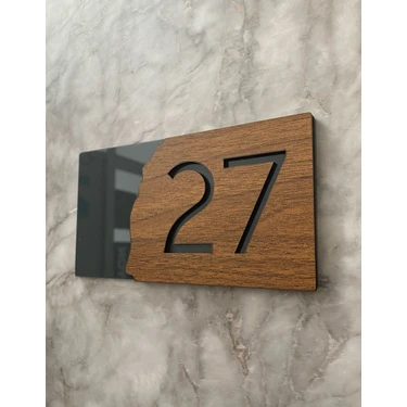 Lüx Wooden Serisi Pleksi Kapı