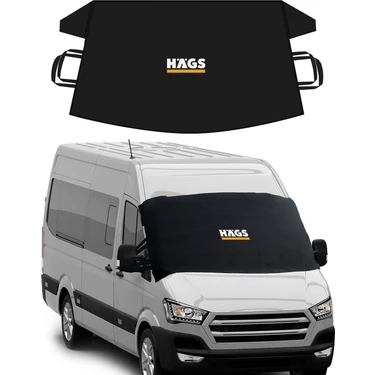 Haegs Buz ve Kar Önleyici Araç Ön Cam Örtüsü Brandası / Oto Ön Cam Koruyucu 198X114CM) Xxl