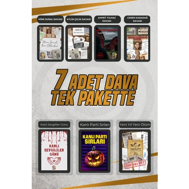 Taş Group Dedektiflik Dedektiflik Oyunu - Cinayet Oyunu - Dedektif Oyunu - Kutu Oyunları - Yedili