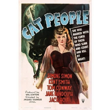 Aktüel   Cat People (1942)  (Folyo / Afiş / Poster) 2081 ( 35 cm x 50 cm