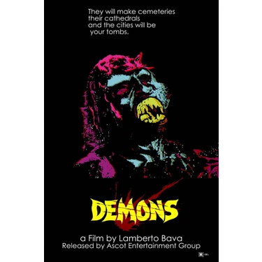 Aktüel   Demons (1985) 1  (Folyo / Afiş / Poster) 2412 ( 35 cm x 50 cm