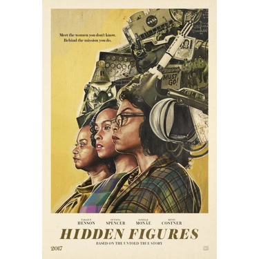 Aktüel   Hidden Figures (2016)  (Folyo / Afiş / Poster) 3500 ( 35 cm x 50 cm