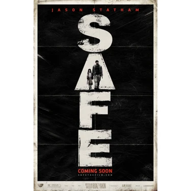 Aktüel   Safe (2012)   (Folyo / Afiş / Poster) 5555 ( 35 cm x 50 cm