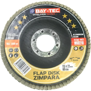 Bay-Tec Flap Disk Zımpara 115X22 60 Kum MK-0210 Fiyatı