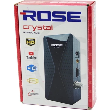 Rose Crystal Full Hd Uydu Alıcısı  1080P - HDMI - Wifi - Av -