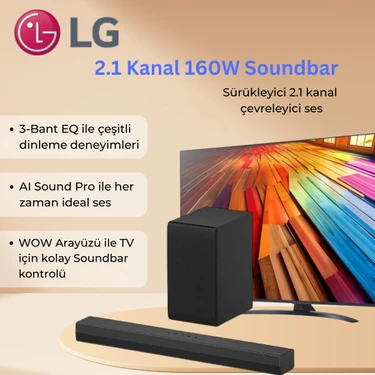 Lg Güçlü Çevresel Ses 2.1 Kanal 160w Dturllk