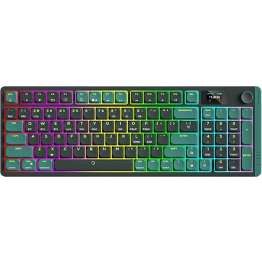 AIGO S99 RGB Yeşil İngilizce Q Mekanik Kırmızı Switch Bluetooth