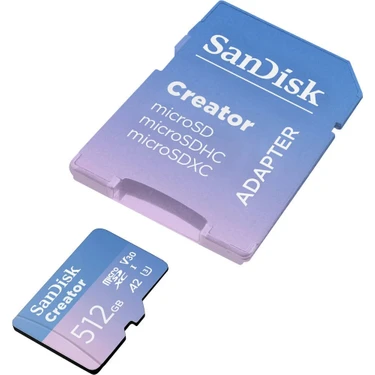 Sandisk Creator 512GB 190/130MB/S Microsdxc Uhs-I A2 V30 Fiyatı