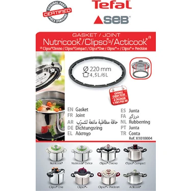 Guarnizione Per Pentola A Pressione Tefal | Compatibile Con Nutricook, Clipso+, Acticook - Foto 11