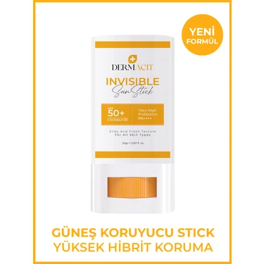 DERMACIT Stick Güneş Kremi - Spf 50 Hibrit Koruma Uva & Uvb, Tüm Cilt Tipleri İçin 20