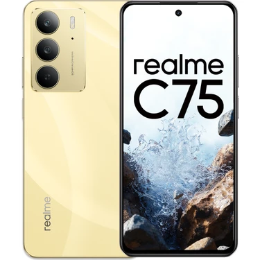 Realme C75 8/256GB Akıllı Telefon Yıldırım Sarısı (Realme Türkiye