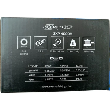 Okuma Azores ZXP-4000 High Speed 6+1bb Jig Olta Makinesi Fiyatı