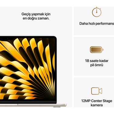 Apple MacBook Air M4 16GB 512GB SSD macOS 13 Taşınabilir Fiyatı