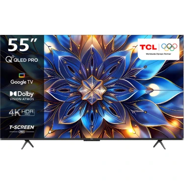 TCL 55T7BG 55" 139 Ekran Dahili Uydu Alıcılı 4K Ultra HD Smart QLED