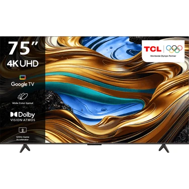 TCL 75P755 75'' 189 Ekran Uydu Alıcılı 4K Ultra HD Google Smart  LED