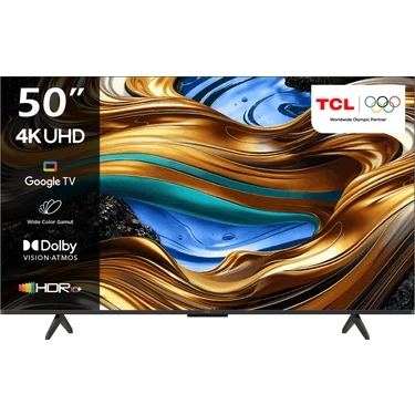 TCL 50P755 50'' 126 Ekran Uydu Alıcılı 4K Ultra HD Google LED