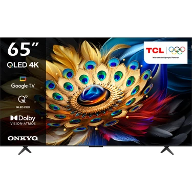 TCL 65C655 65'' 164 Ekran Uydu Alıcılı 4K Ultra HD  Google QLED