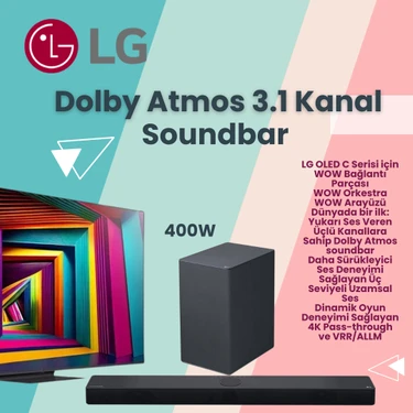 Lg  Dolby Atmos 3.1 Kanal 400w