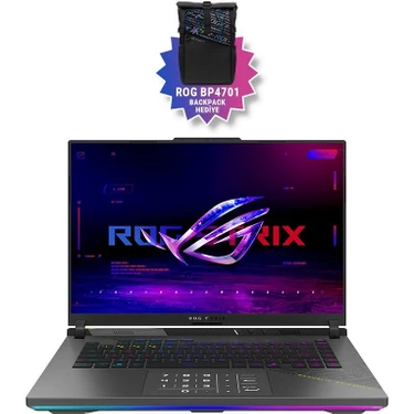 Asus Rog Strıx G16 G614FR-S5112 Amd Ryzen 9-9955HX 32GB 1tb 12GB RTX5070TI 140W 16"