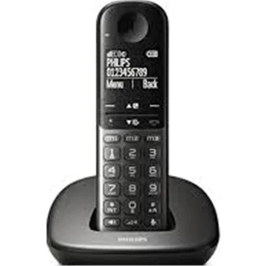 Philips XL4901DS Telsiz Dect Telefon 1.9" Ekran Eller Serbest Konuşla Siyah Arka Işık-Tuş