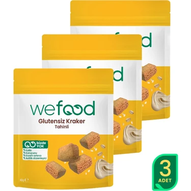 Wefood Tahinli Kraker 40 gr 3'lü