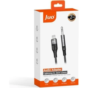 1 Metre Ses Kablosu Stereo Trs Jack Aux To 3.5mm Lightning