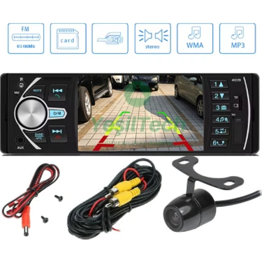 EXVOL Oto Teyp 4.1 Inch Ekranlı+ Park Kamera USB Bluetooth