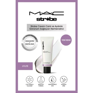 MAC Strobe Cream Aydınlatıcı Krem Highlighter Uvlite 50 ml Canlı ve Aydınlık Görünüm