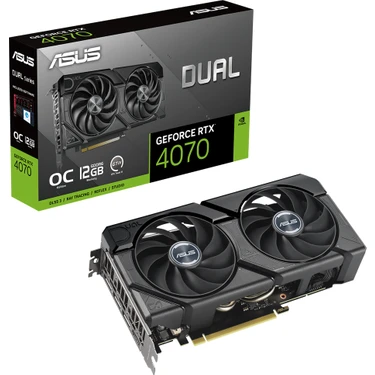 Asus Asus-GEFORCE DUAL-RTX4070-O12GD6-EVO-NVIDIA--RTX 4070-12GB 192BIT