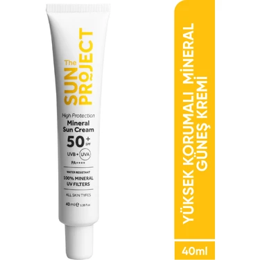 Görkito The Sun Project Yüksek Korumalı Aydınlatıcı %100 Mineral Güneş Kremi 50 Spf 40