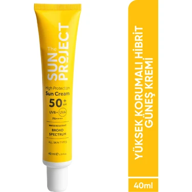 Görkito The Sun Project Yüksek Korumalı Güneş Kremi High Protection Sun Cream 50+ SPF PA++++ 40