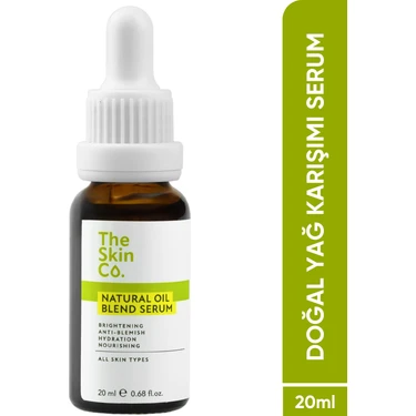 Görkito The Skin Co. %99,9 Doğal Yağ Karışımı Yoğun Nemlendirici & Aydınlatıcı Yüz Serumu 20