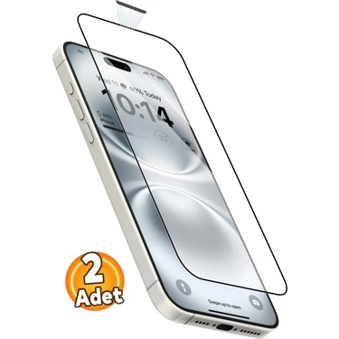 Etiget Apple iPhone 16e Tam Kaplayan Anti-Static Esd Cam Ekran Koruyucu 6d Glass (2